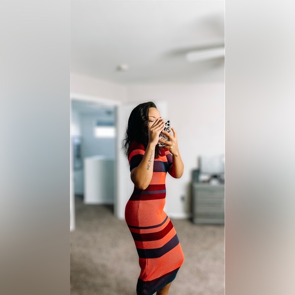 ASOS Beautiful and Comfortable striped sweater dress - Picture 5 of 10